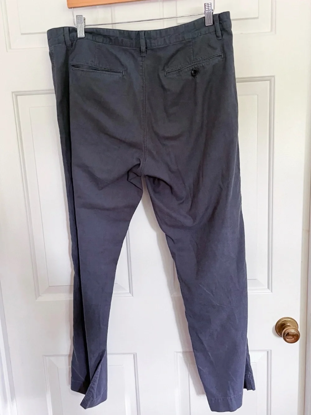 Banana Republic Straight Fit Cotton Navy Blue Pants Men's Size 34x32